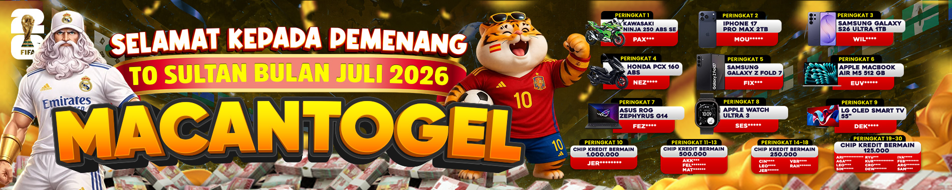 PEMENANG SPESIAL EVENT TURNAMENT TO
